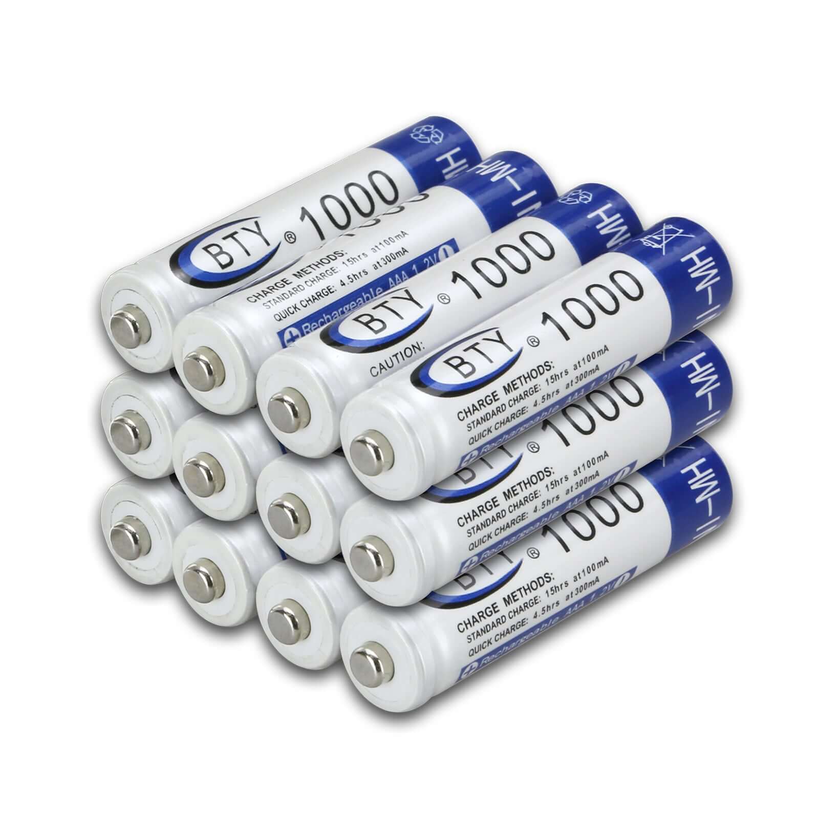 BTY AAA 1000 mAH 1.2V Rechargeable Battery - Eastlakes Electronics